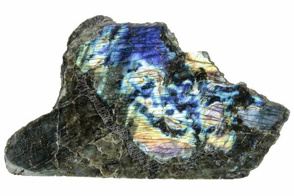 A brilliant piece of labradorite from Ampanihy, Madagascar.